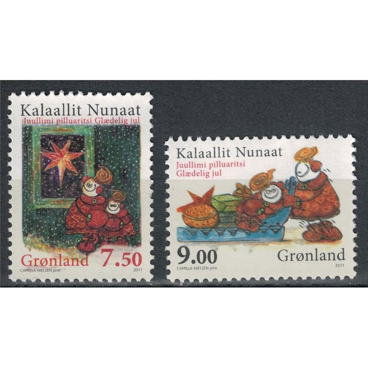 GROENLANDIA 2011 Natale 2v MNH**