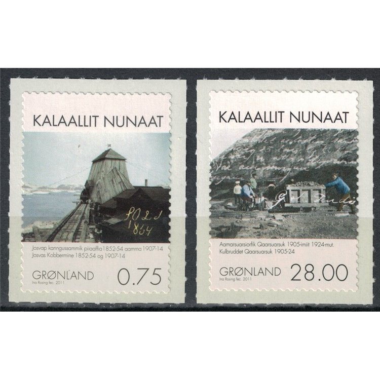 GROENLANDIA 2011 Industria mineraria 2v MNH**