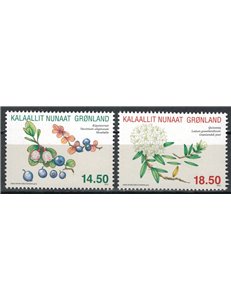 GROENLANDIA 2012 Piante e frutti locali 2v MNH**