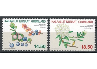 GROENLANDIA 2012 Piante e frutti locali 2v MNH**