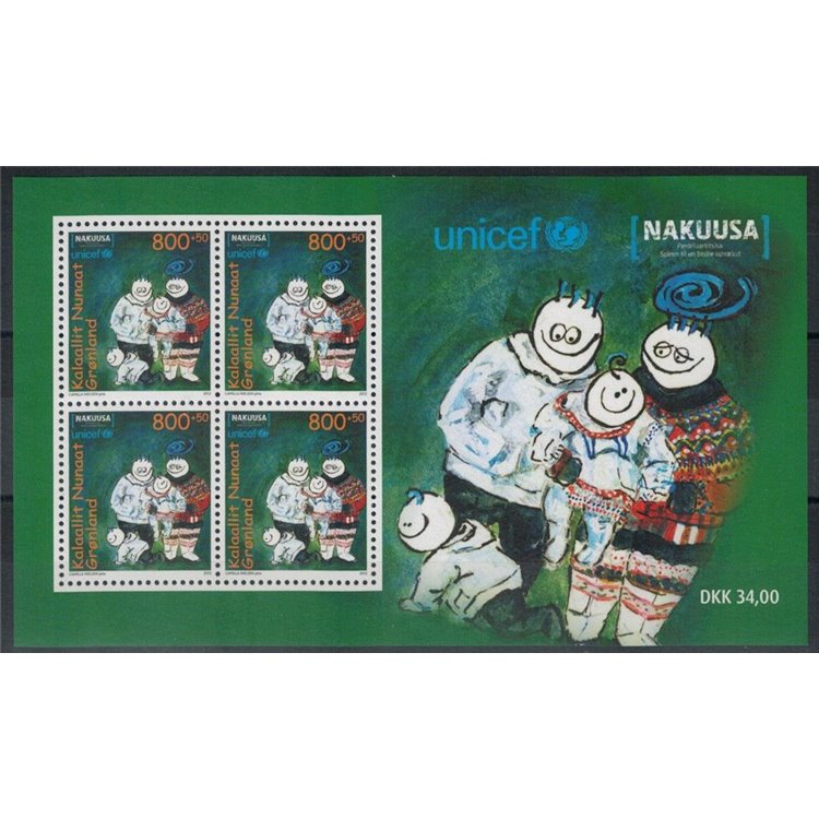 GROENLANDIA 2012 Unicef, Nakuusa BF MNH**