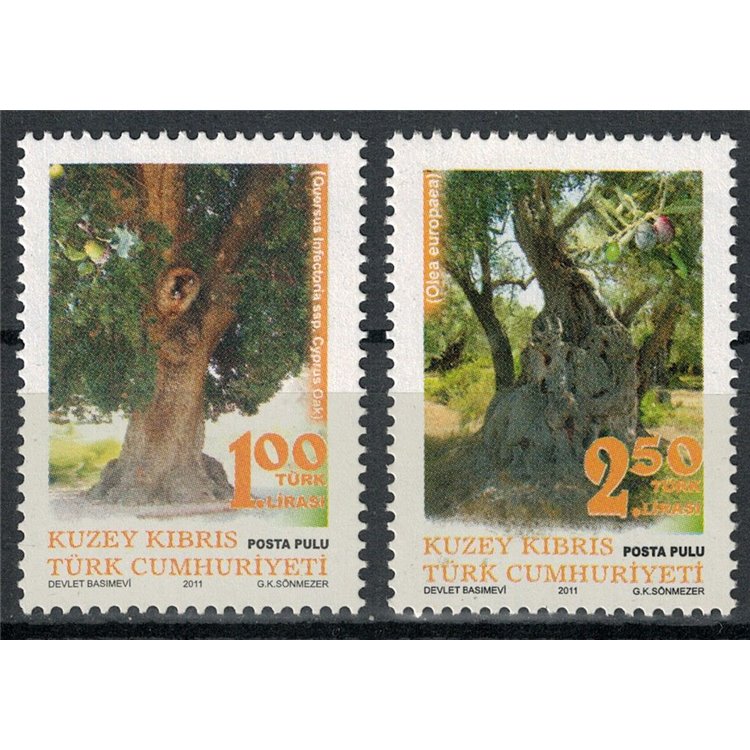 CIPRO DEL NORD 2011 Alberi secolari 2v MNH**