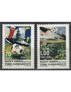 NORTHERN CYPRUS 2012 European Football Championship 2v MNH**