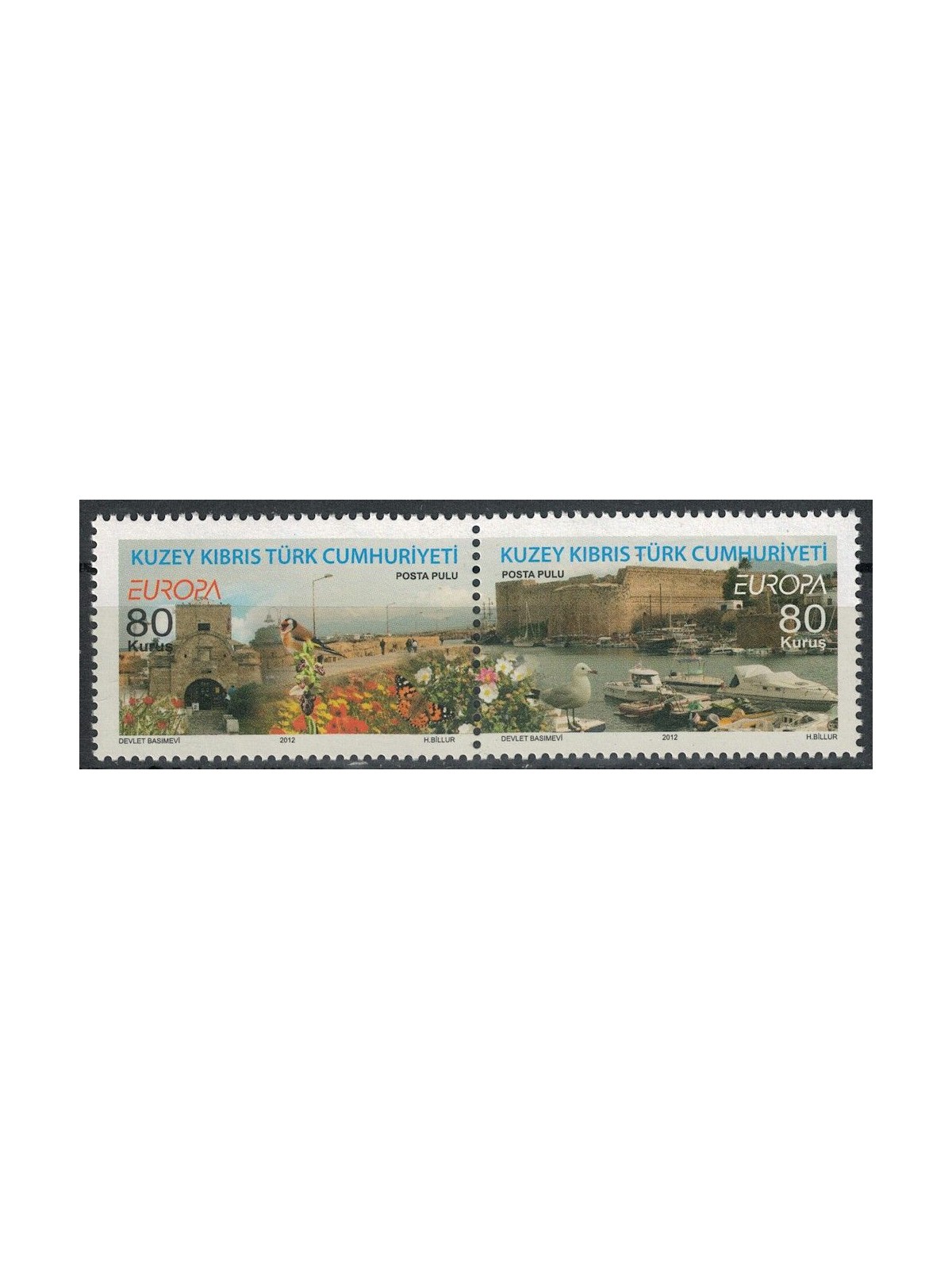 CIPRO DEL NORD 2012 Europa 2v MNH**