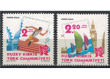 NORTHERN CYPRUS 2012 London Olympics 2v MNH**