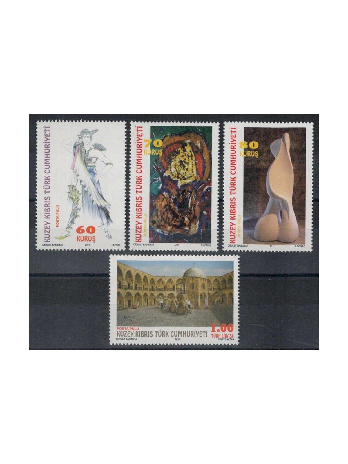 NORTHERN CYPRUS 2011 Art 4v MNH**