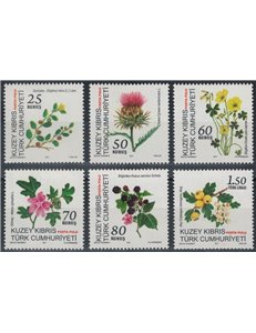 NORTHERN CYPRUS 2011 Flowers 6v MNH**