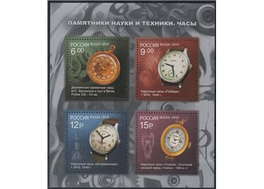 RUSSIA 2010 Watches s/s MNH**
