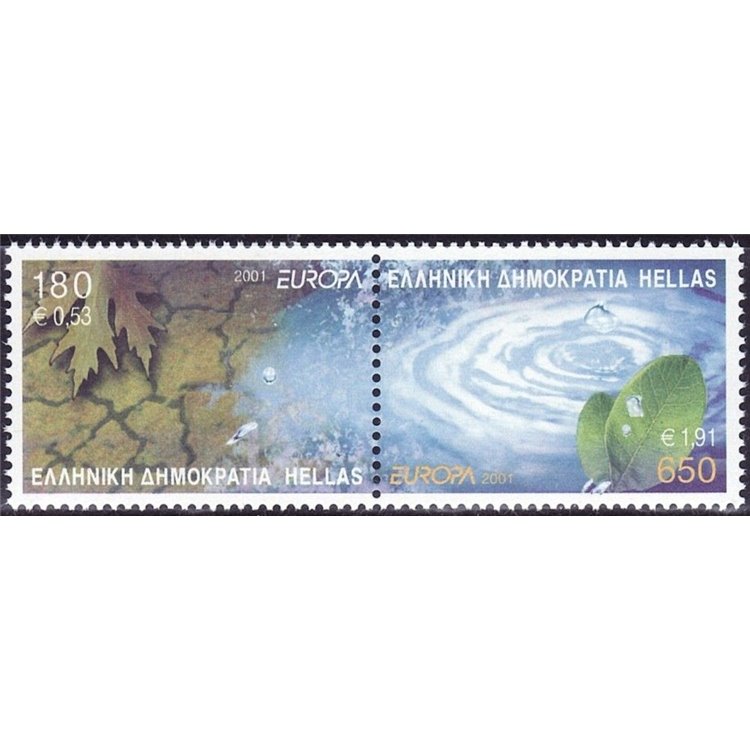 GRECIA 2001 Europa 2v MNH**