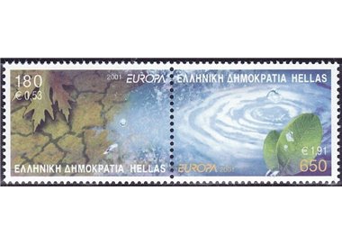 GRECIA 2001 Europa 2v MNH**