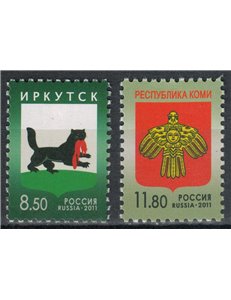 RUSSIA 2011 Stemmi di città 2v MNH**