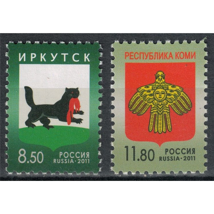 RUSSIA 2011 Stemmi di città 2v MNH**
