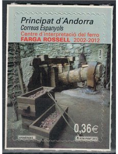 ANDORRA SPAGNOLA 2012 Farga Rossell MNH**