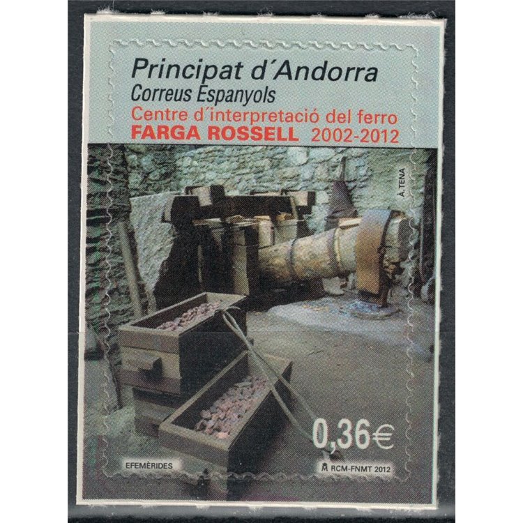 SPANISH ANDORRA 2012 Farga Rossell MNH**