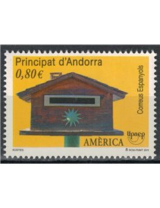 ANDORRA SPAGNOLA 2011 UPAEP, cassetta postale MNH**