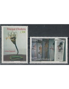 ANDORRA SPAGNOLA 2012 Arte contemporanea 2v MNH**