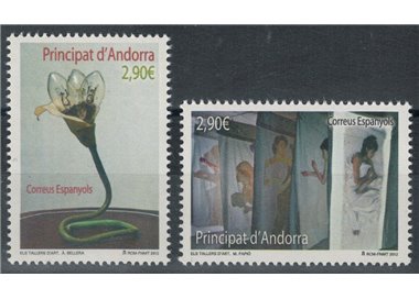 ANDORRA SPANISH 2012 Contemporary Art 2v MNH**