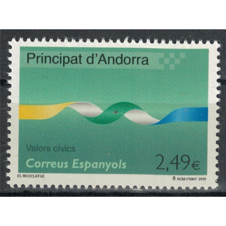 ANDORRA SPANISH 2010 Civic Activities, Recycling MNH**