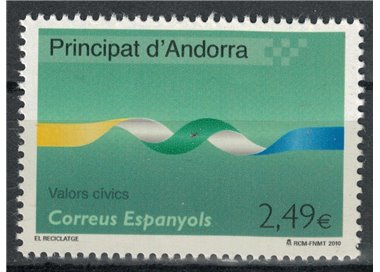 ANDORRA SPANISH 2010 Civic Activities, Recycling MNH**