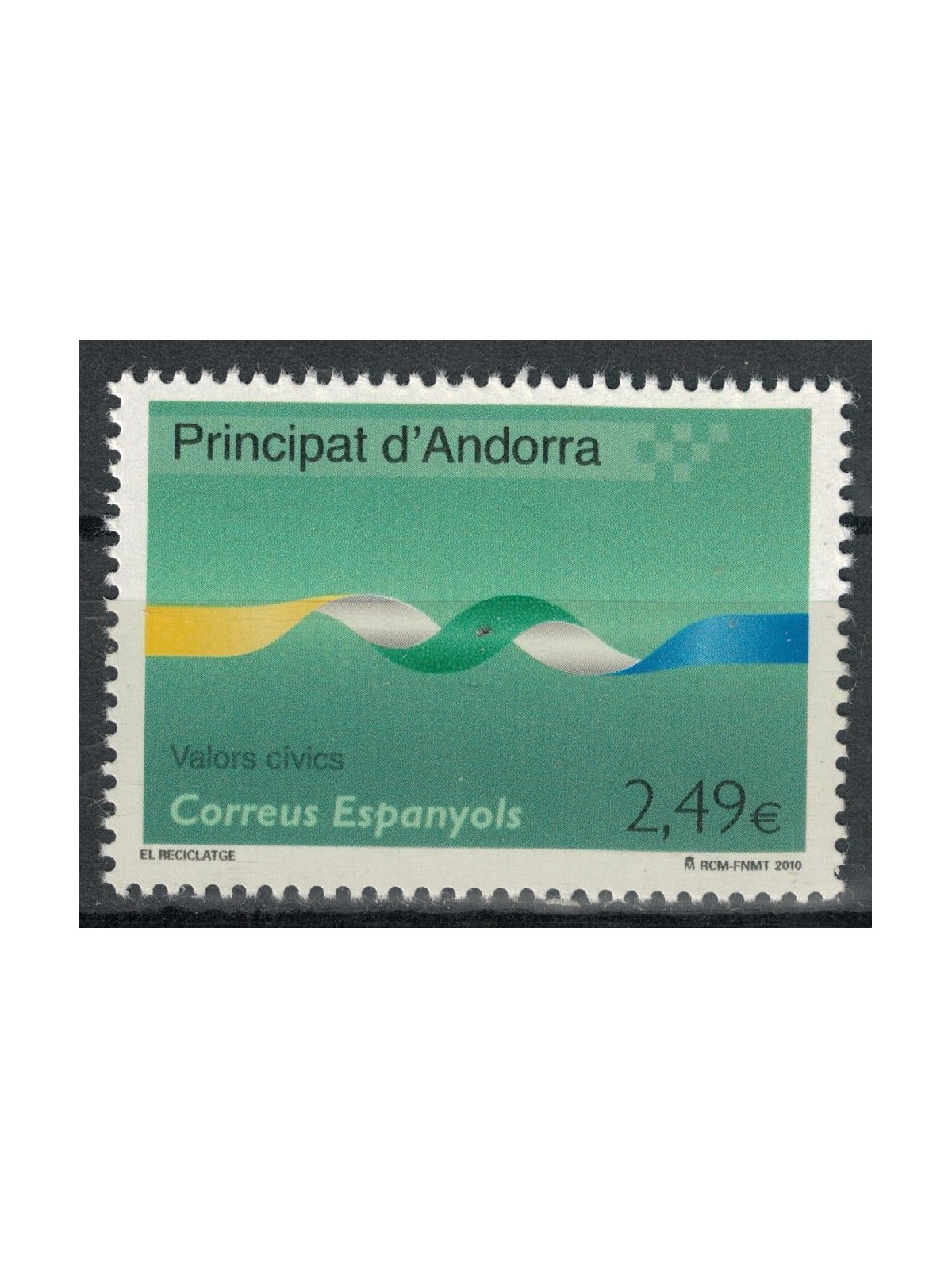 ANDORRA SPANISH 2010 Civic Activities, Recycling MNH**