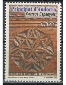 ANDORRA SPAGNOLA 2012 Patrimonio culturale, bassorilievo MNH**