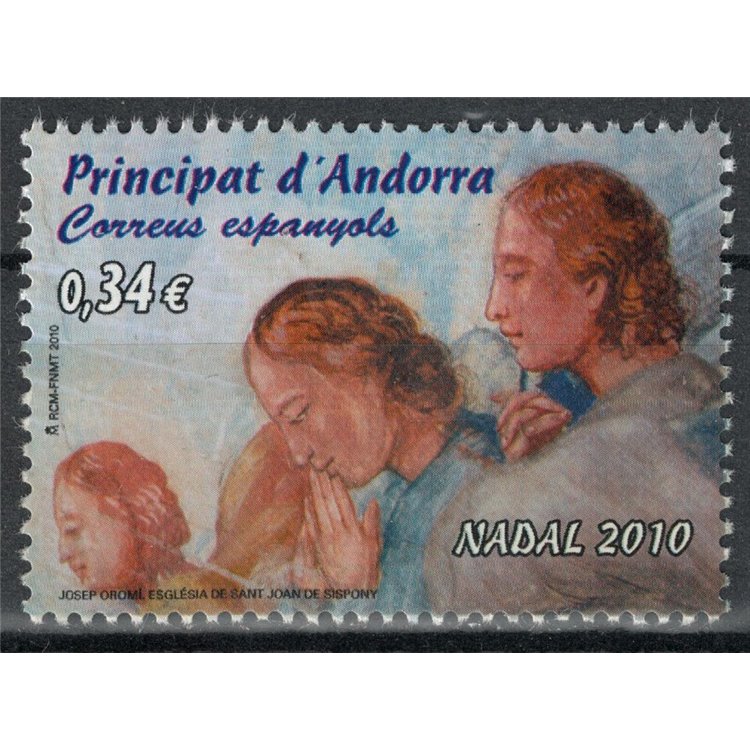 ANDORRA SPAGNOLA 2010 Natale MNH**