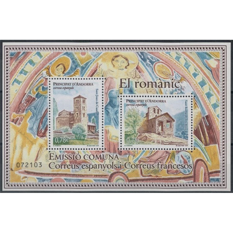 ANDORRA SPANISH 2010 Romanesque Art, Churches s/s MNH**