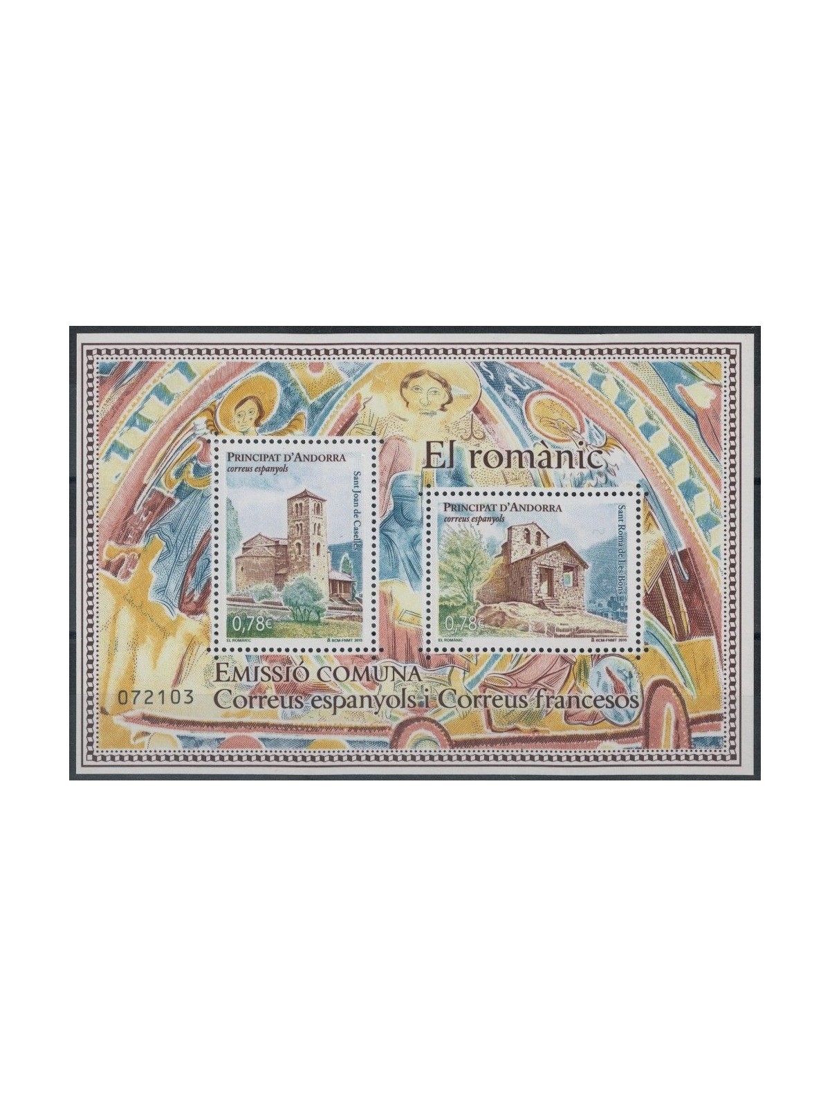 ANDORRA SPANISH 2010 Romanesque Art, Churches s/s MNH**