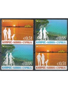 CYPRUS 2012 Europe from booklet 4v MNH**