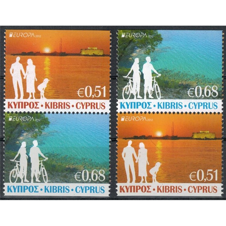 CYPRUS 2012 Europe from booklet 4v MNH**