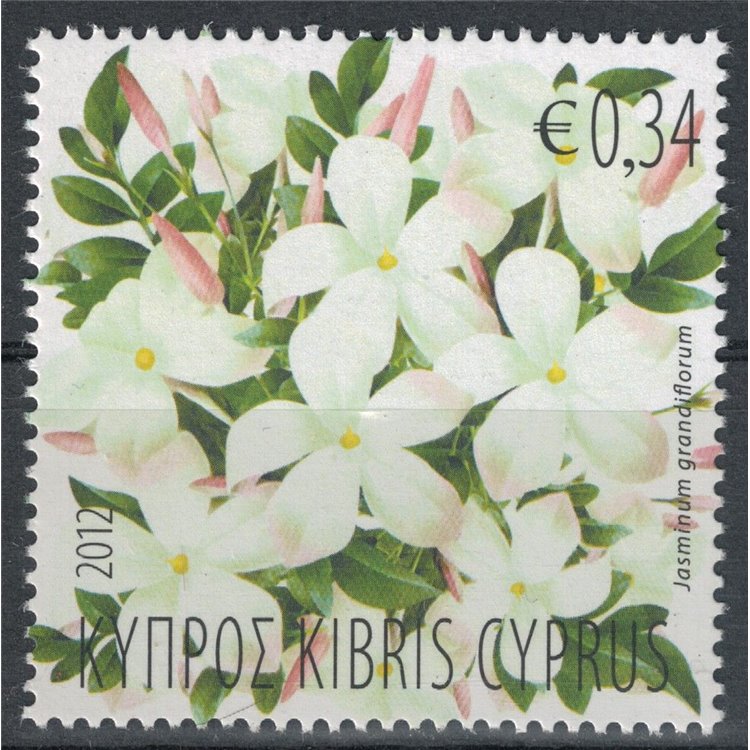CIPRO 2012 Gelsomino, francobollo profumato MNH**