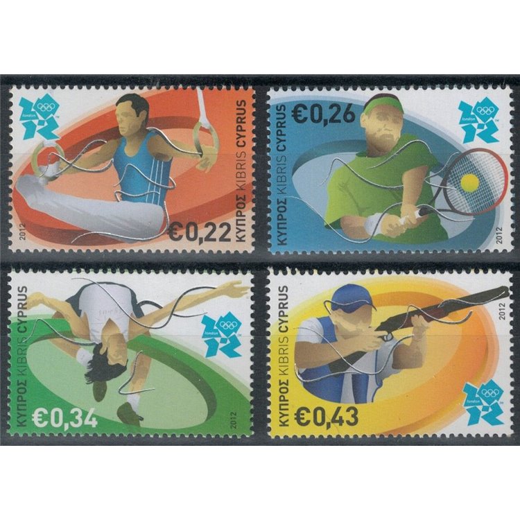 CYPRUS 2012 Summer Olympic Games 4v MNH**