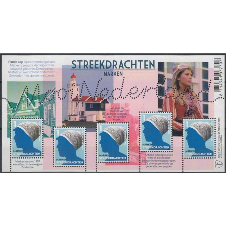 OLANDA 2013 Bellezze d'Olanda, Streekdrachten Marken MF MNH**