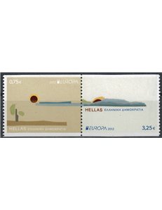 GRECIA 2012 Europa (da LB) 2v MNH**
