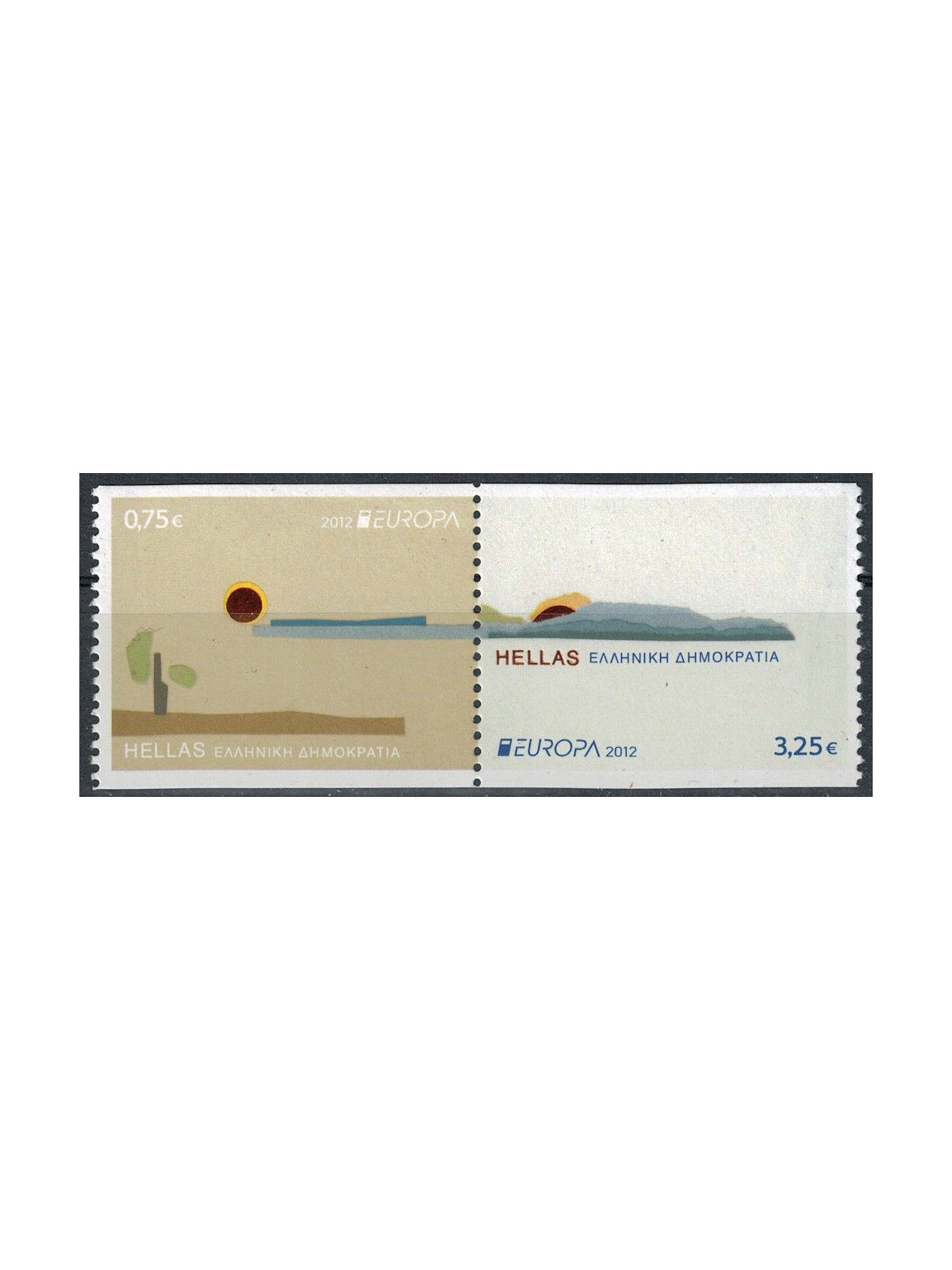 GRECIA 2012 Europa (da LB) 2v MNH**