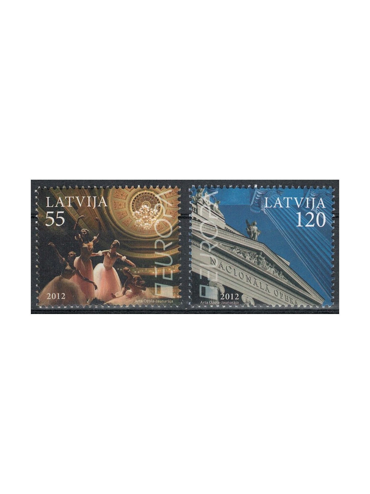 LATVIA 2012 Europe 2v MNH**