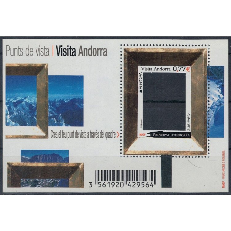 ANDORRA FRANCESE 2012 Europa BF MNH**