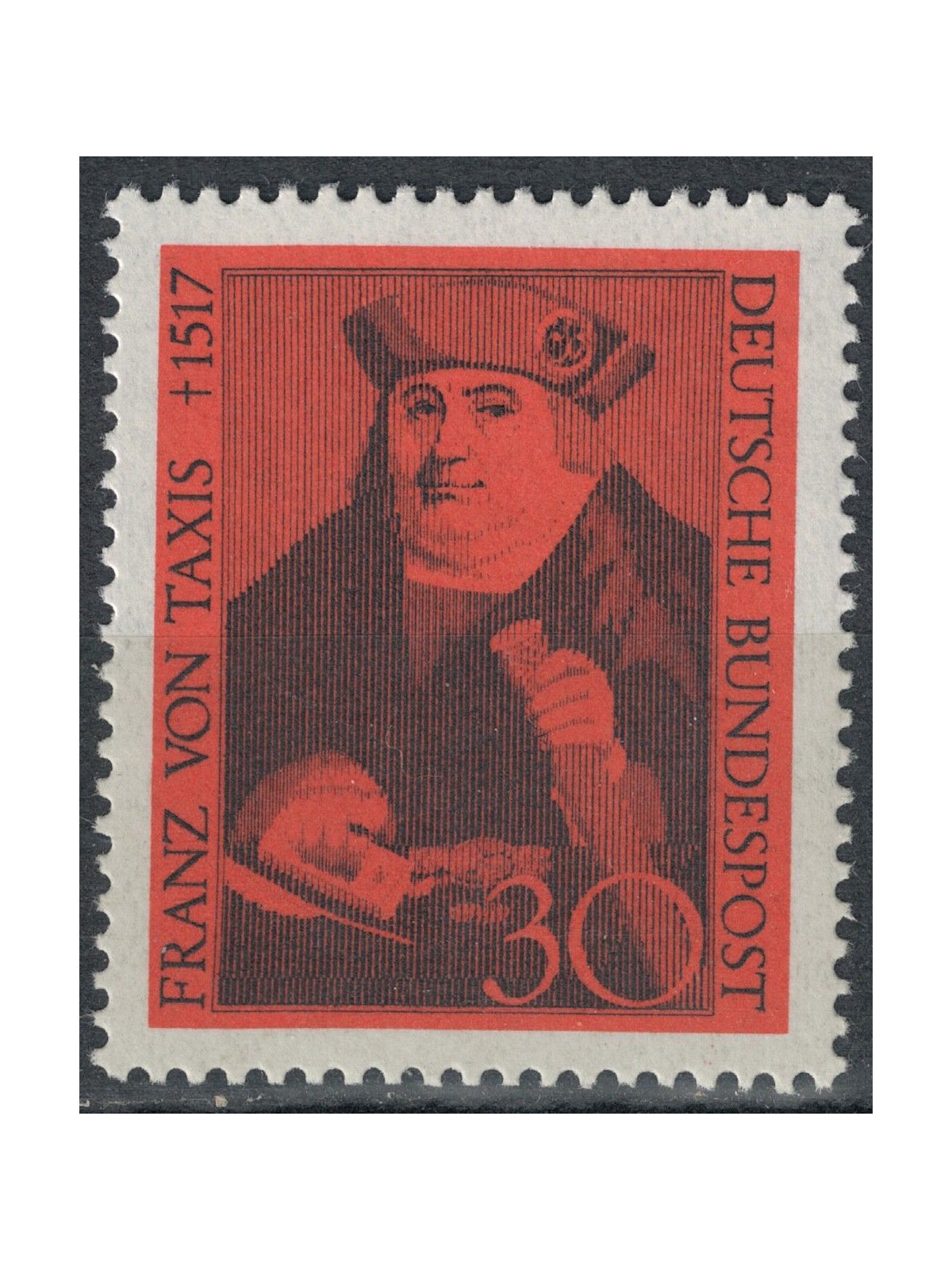 GERMANY BRD 1967 Franz von Taxis MNH**