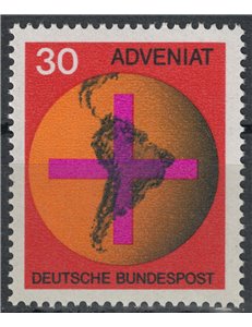 GERMANY BRD 1967 Catholic Movement Adveniat MNH**