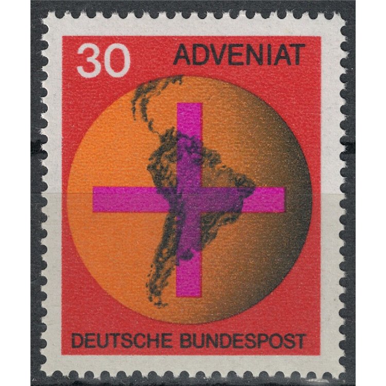 GERMANY BRD 1967 Catholic Movement Adveniat MNH**