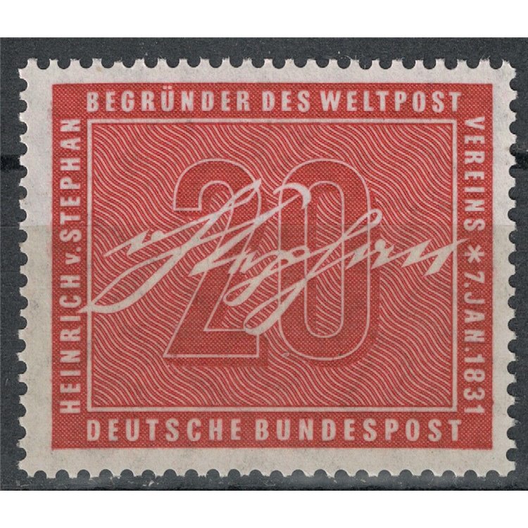 GERMANY BRD 1956 Heinrich von Stephan MNH**