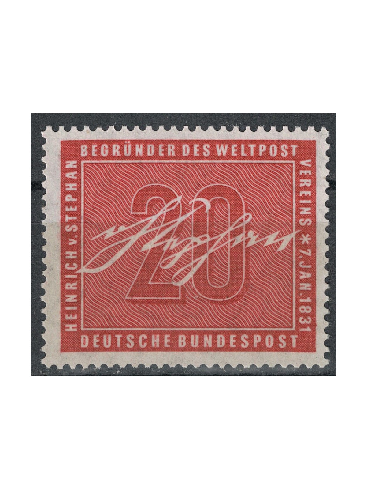 GERMANIA BRD 1956 Heinrich von Stephan MNH**