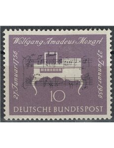 GERMANIA BRD 1956 Mozart MNH**