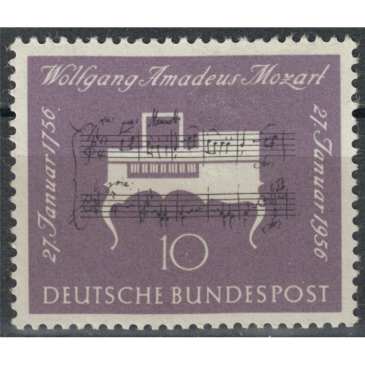 GERMANY BRD 1956 Mozart MNH**