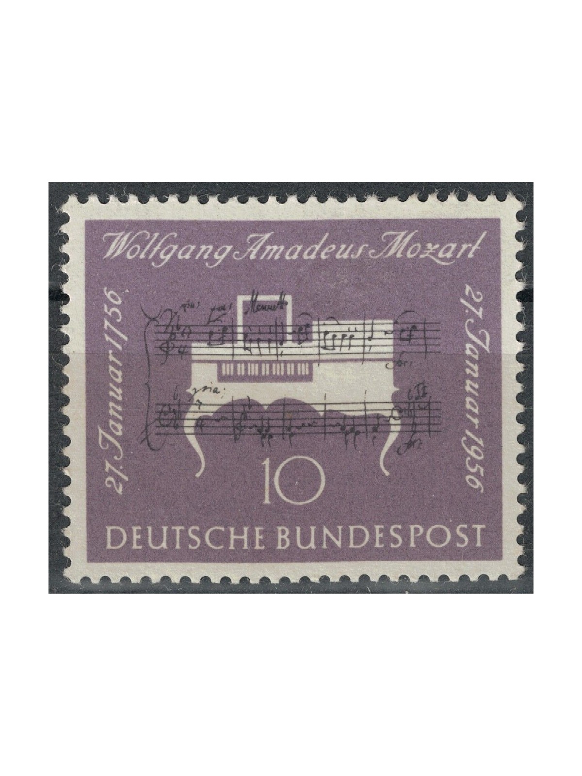 GERMANY BRD 1956 Mozart MNH**