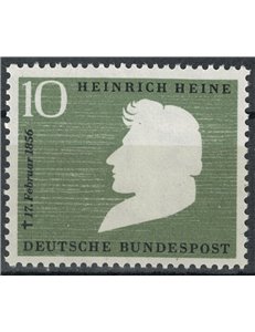 GERMANY BRD 1956 Heinrich Heine MNH**
