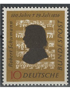 GERMANIA BRD 1956 Robert Schumann MNH**