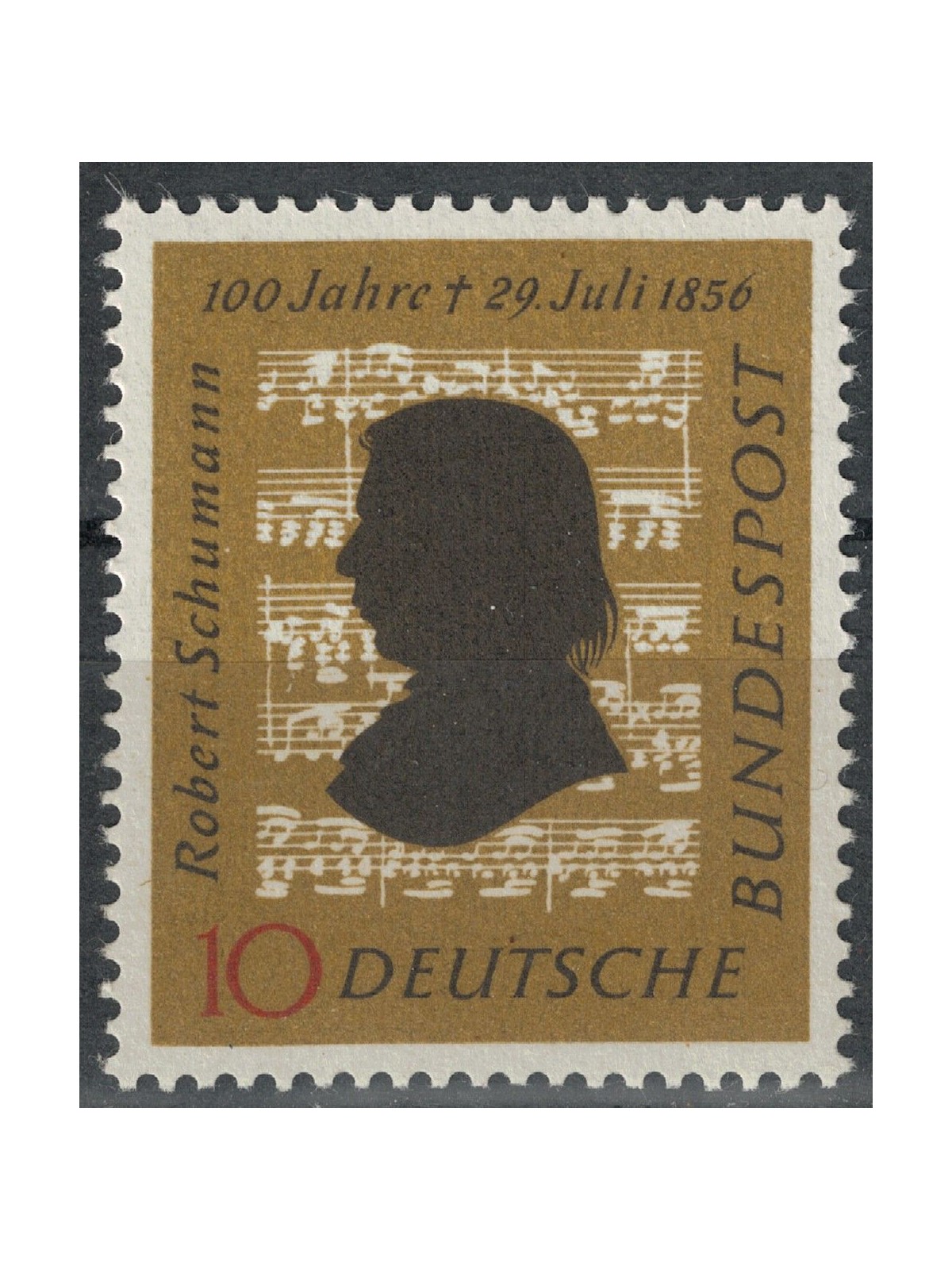 GERMANIA BRD 1956 Robert Schumann MNH**