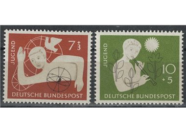 GERMANY BRD 1956 Pro youth hostels 2v MNH**