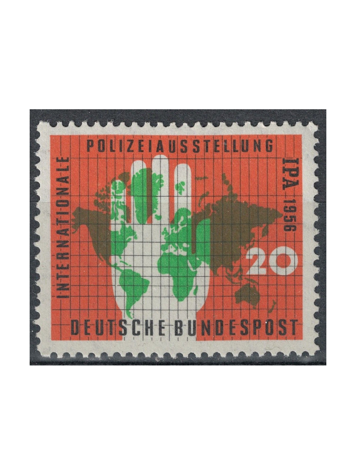 GERMANY BRD 1956 Police Exhibition MNH**